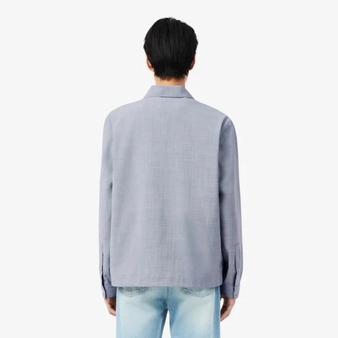 Surchemise oversize en mélange de laine Surchemise oversize en mélange de laine