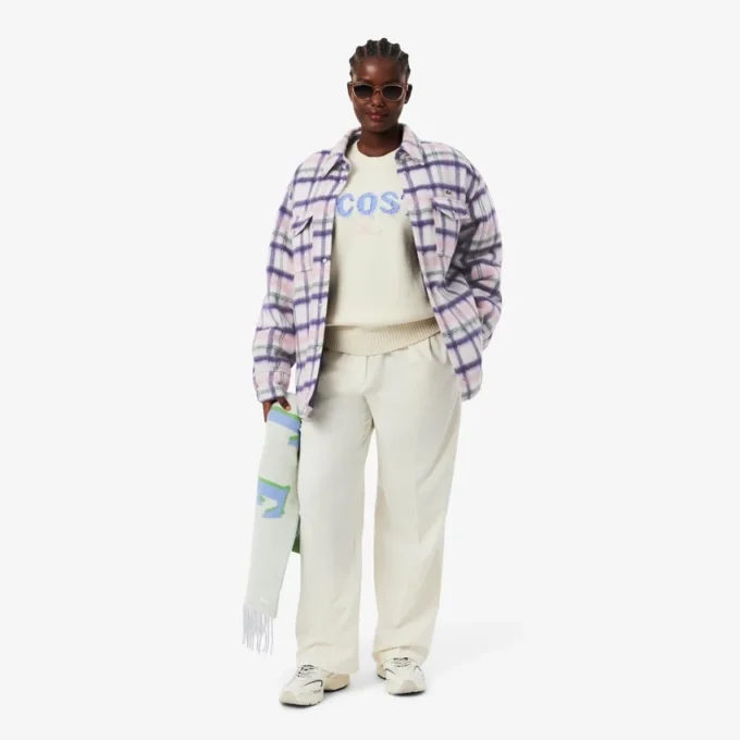 Surchemise oversize matelassée en laine pour femme Surchemise oversize matelassée en laine pour femme