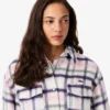Surchemise oversize matelassée en laine pour femme Surchemise oversize matelassée en laine pour femme