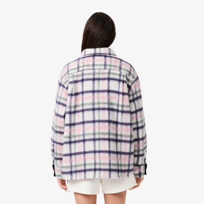 Surchemise oversize matelassée en laine pour femme Surchemise oversize matelassée en laine pour femme