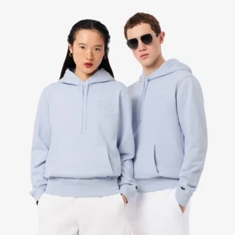 Sweat à capuche avec logo en relief