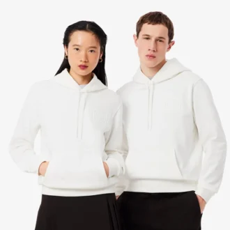 Sweat à capuche avec logo en relief