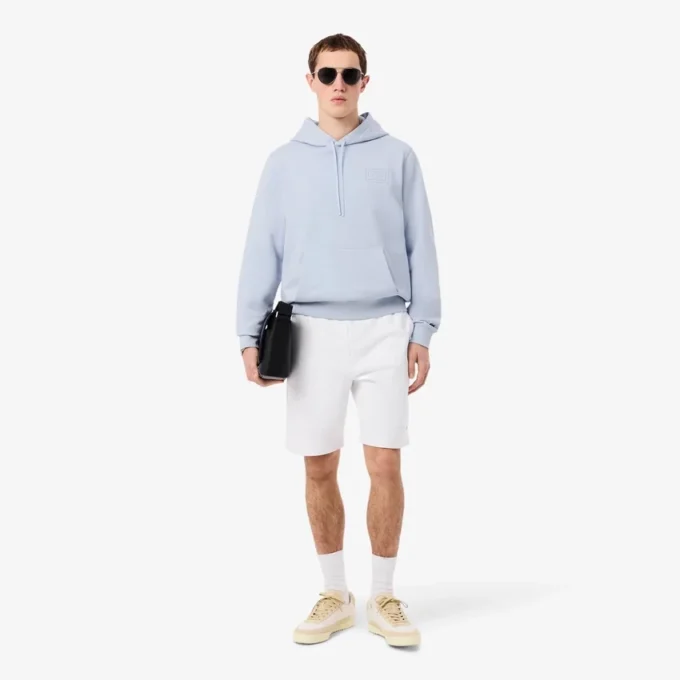 Sweat à capuche avec logo en relief