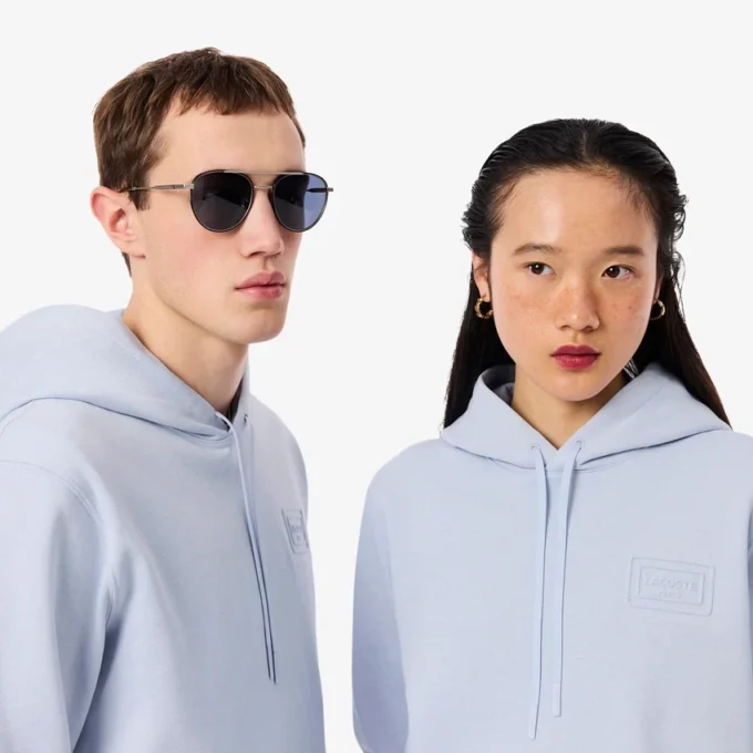 Sweat à capuche avec logo en relief