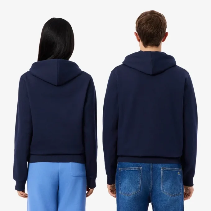 Sweat à capuche avec logo en relief