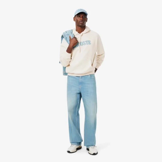 Sweat à capuche brodé coupe ample pour homme Sweat à capuche brodé coupe ample pour homme
