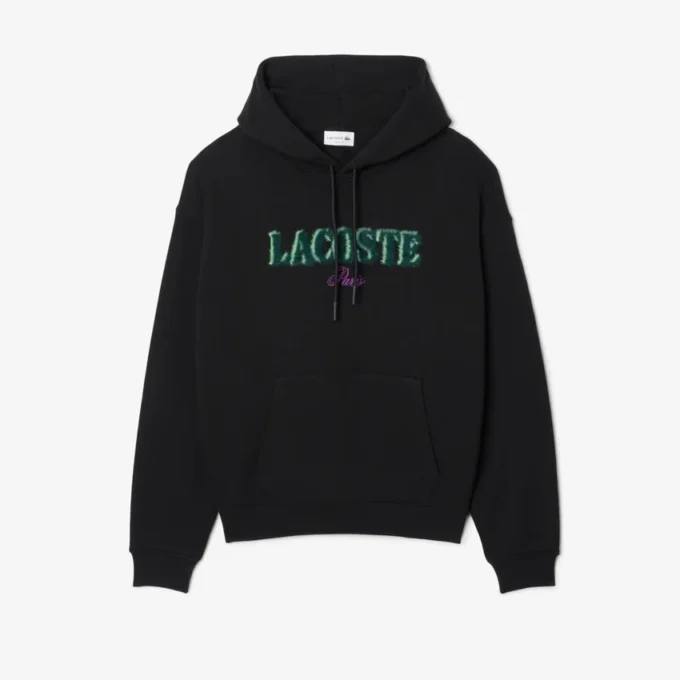 Sweat à capuche brodé coupe ample pour homme