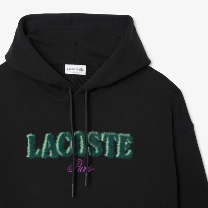 Sweat à capuche brodé coupe ample pour homme