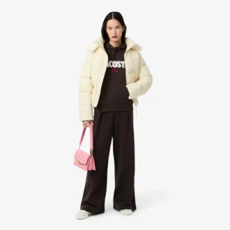 Sweat à capuche en molleton avec logo pour femme
