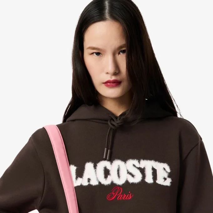 Sweat à capuche en molleton avec logo pour femme Sweat à capuche en molleton avec logo pour femme