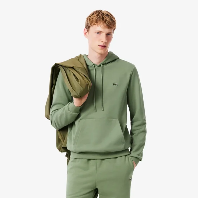 Sweat à capuche en molleton de coton pour homme