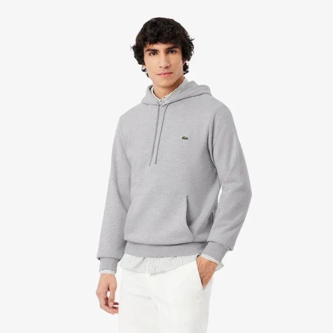 Sweat à capuche en molleton de coton pour homme
