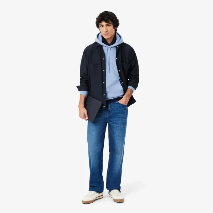 Sweat à capuche en molleton de coton pour homme