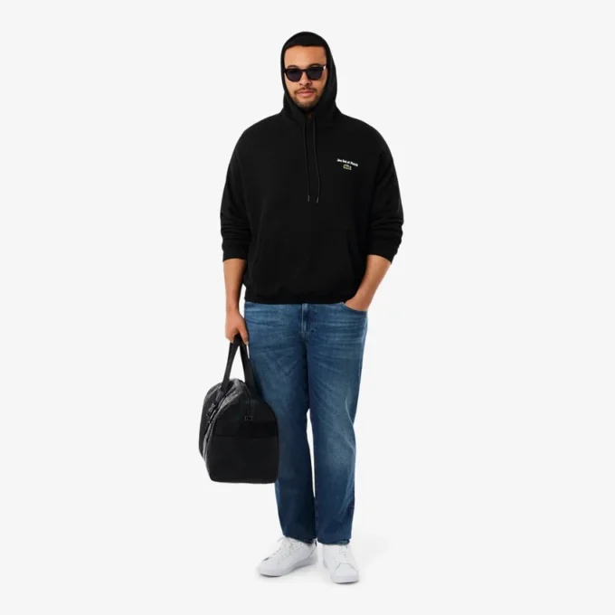 Sweat à capuche en molleton imprimé multicolore pour homme