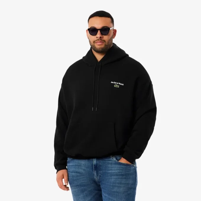 Sweat à capuche en molleton imprimé multicolore pour homme