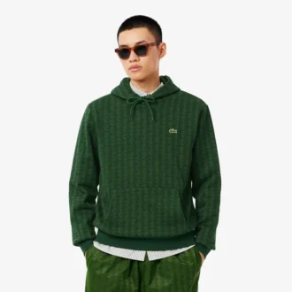 Sweat à capuche en molleton Monogram pour homme