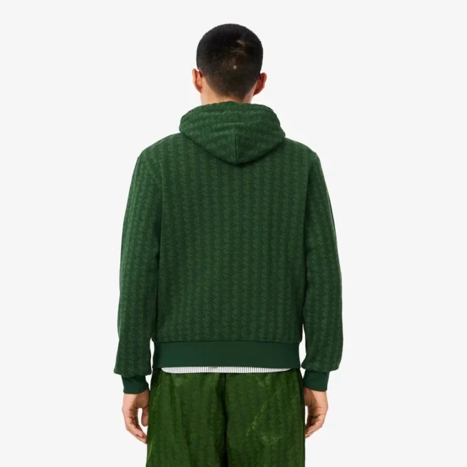 Sweat à capuche en molleton Monogram pour homme