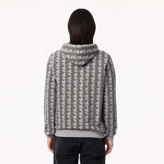 Sweat à capuche en molleton Monogram pour homme