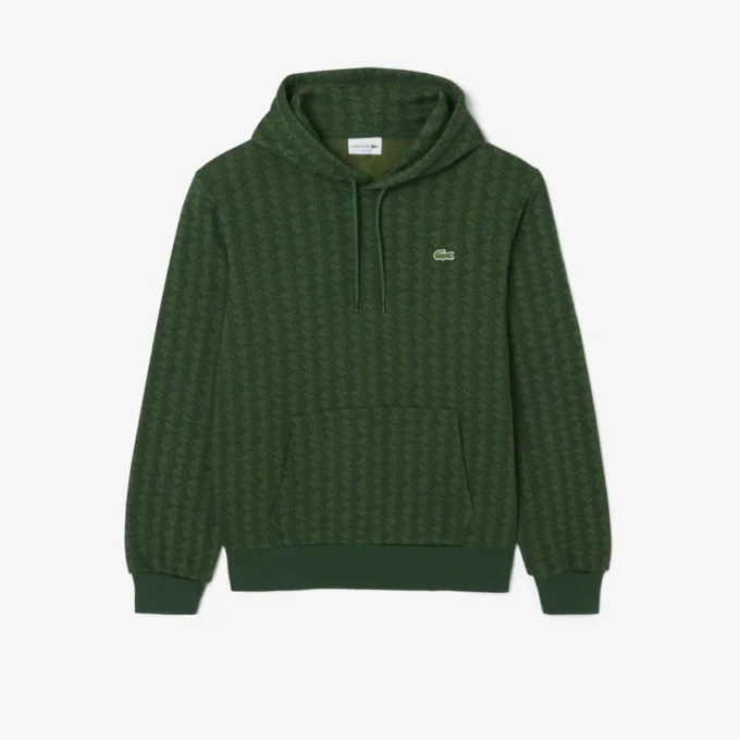 Sweat à capuche en molleton Monogram pour homme