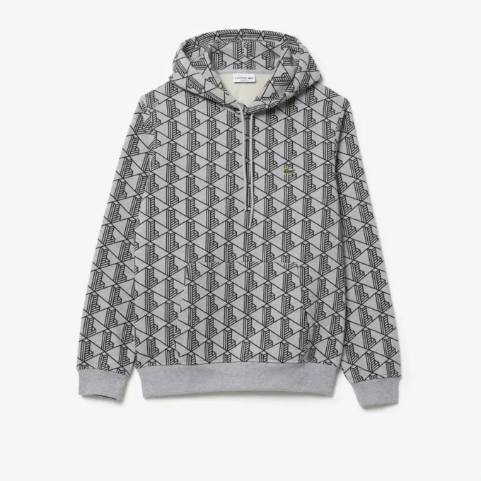 Sweat à capuche en molleton Monogram pour homme