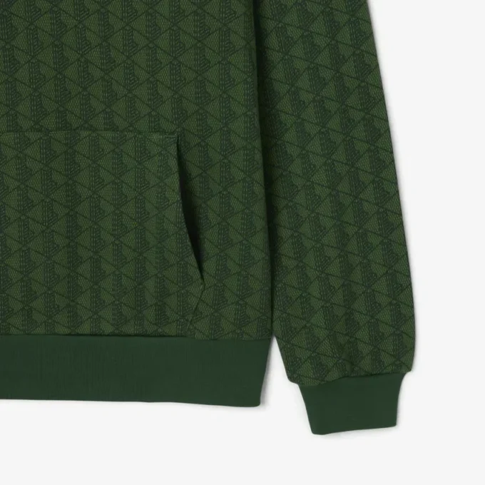 Sweat à capuche en molleton Monogram pour homme