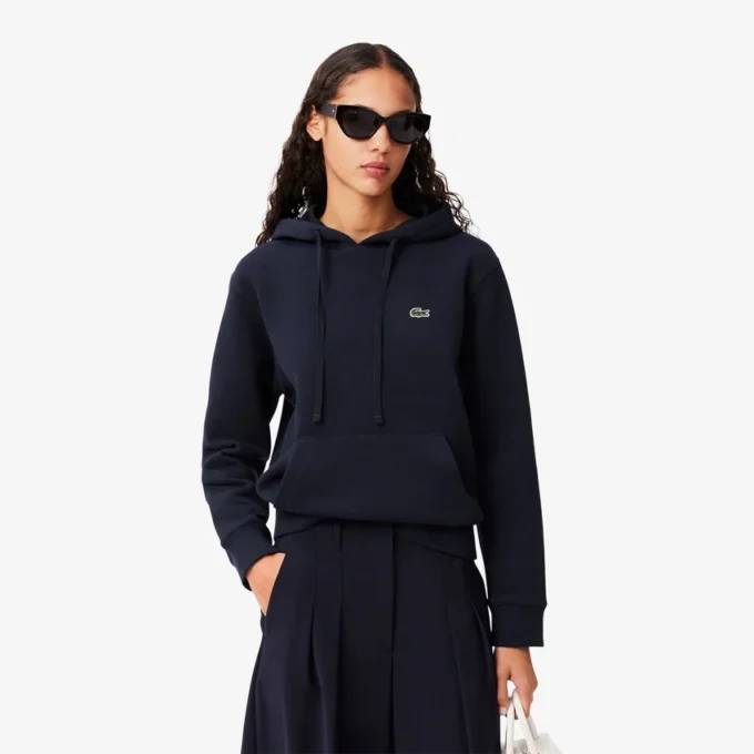 Sweat à capuche en piqué coupe décontractée pour femme Sweat à capuche en piqué coupe décontractée pour femme