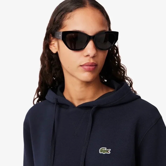 Sweat à capuche en piqué coupe décontractée pour femme Sweat à capuche en piqué coupe décontractée pour femme