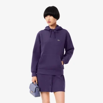 Sweat à capuche en piqué pour femme