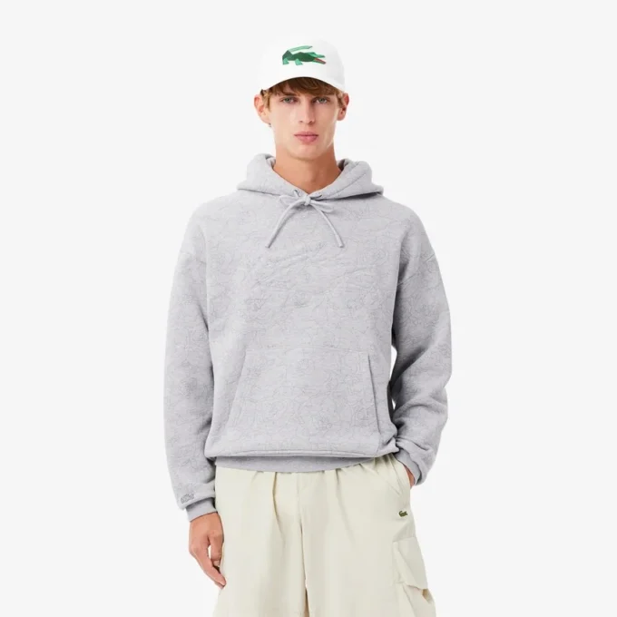 Sweat à capuche imprimé coupe décontractée pour homme