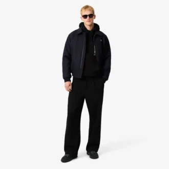 Sweat à capuche imprimé en molleton pour homme