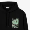 Sweat à capuche imprimé en molleton pour homme