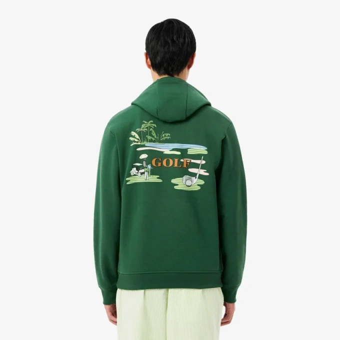 Sweat à capuche imprimé Golf