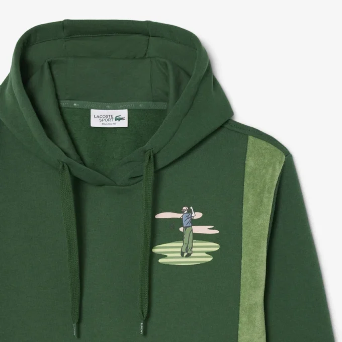 Sweat à capuche imprimé Golf