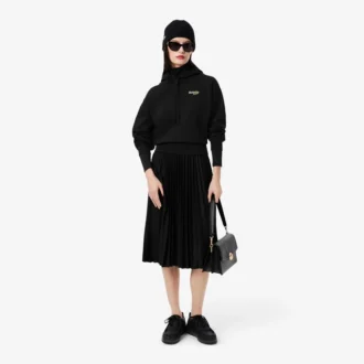 Sweat à capuche oversize avec logo pour femme