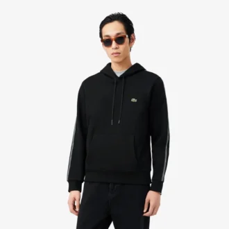 Sweat à capuche zippé avec bandeau logo