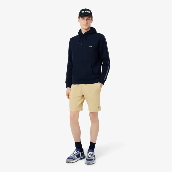 Sweat à capuche zippé avec bandeau logo