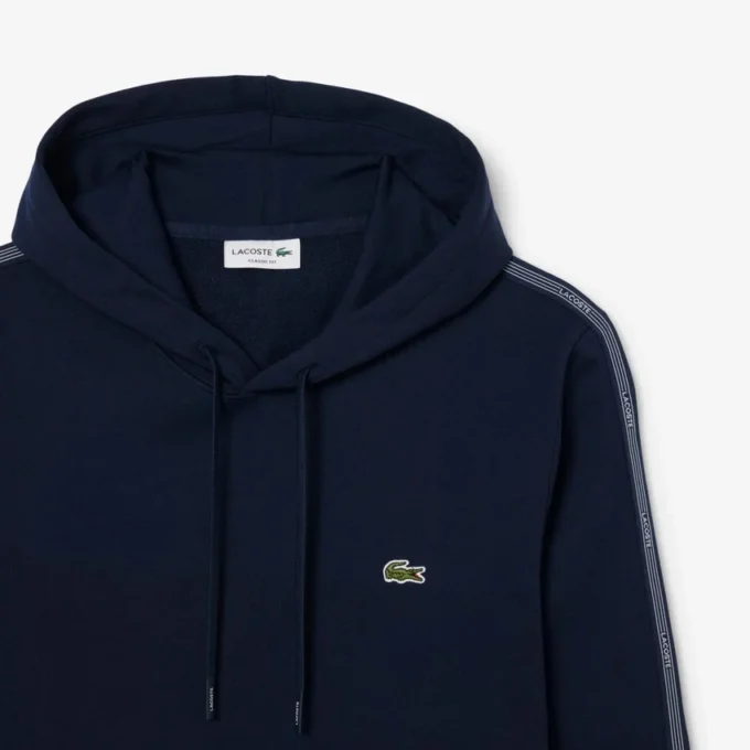 Sweat à capuche zippé avec bandeau logo