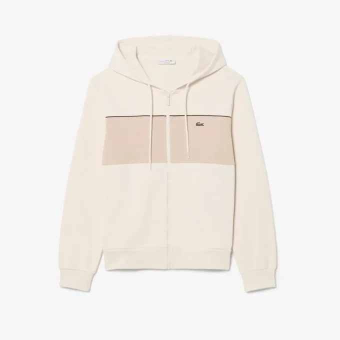 Sweat à capuche zippé color block