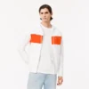 Sweat à capuche zippé color block pour homme