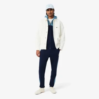 Sweat à capuche zippé color block pour homme