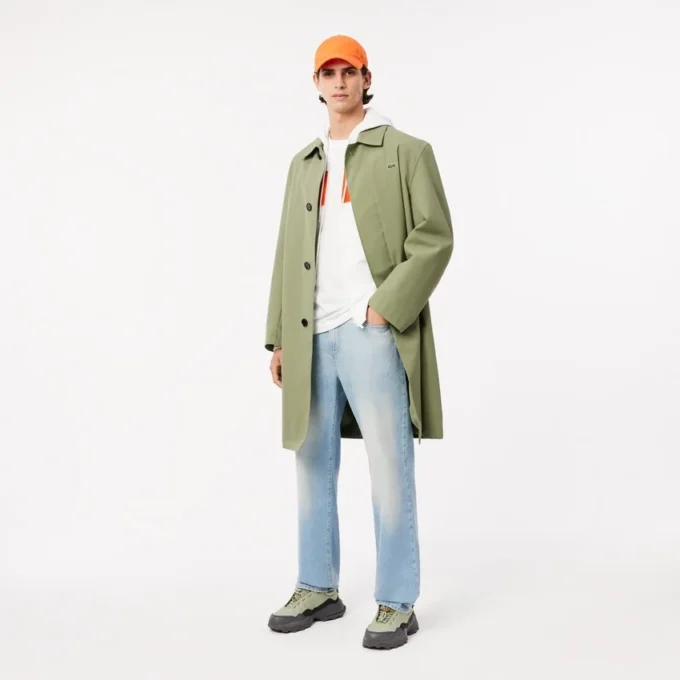 Sweat à capuche zippé color block pour homme