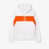 Sweat à capuche zippé color block pour homme