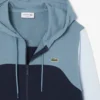 Sweat à capuche zippé color block pour homme