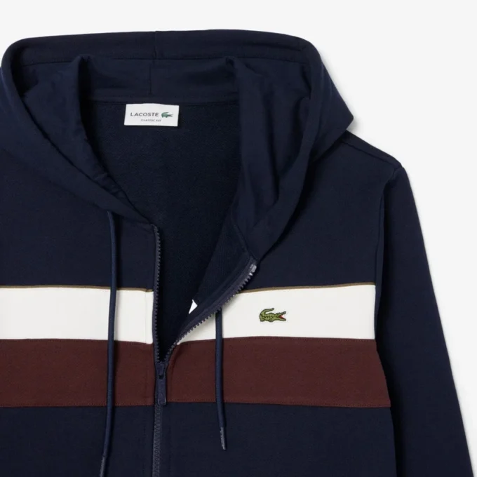 Sweat à capuche zippé color block pour homme Sweat à capuche zippé color block pour homme