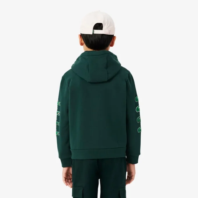 Sweat à capuche zippé en molleton imprimé pour enfant Sweat à capuche zippé en molleton imprimé pour enfant