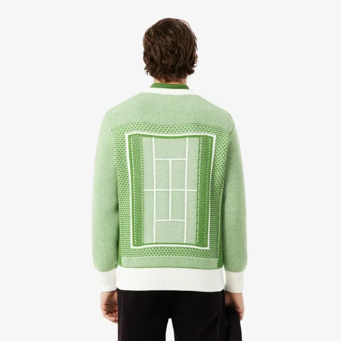Sweat-shirt avec motif de court de tennis