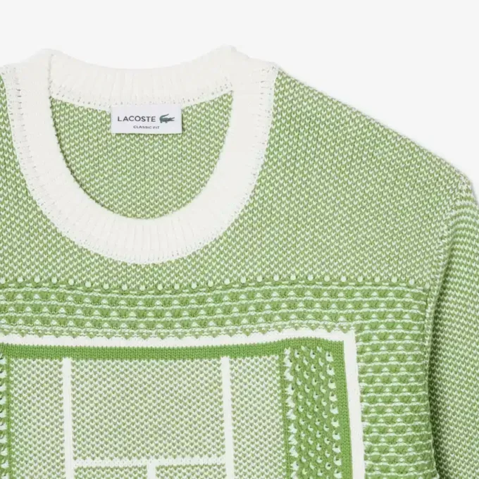 Sweat-shirt avec motif de court de tennis