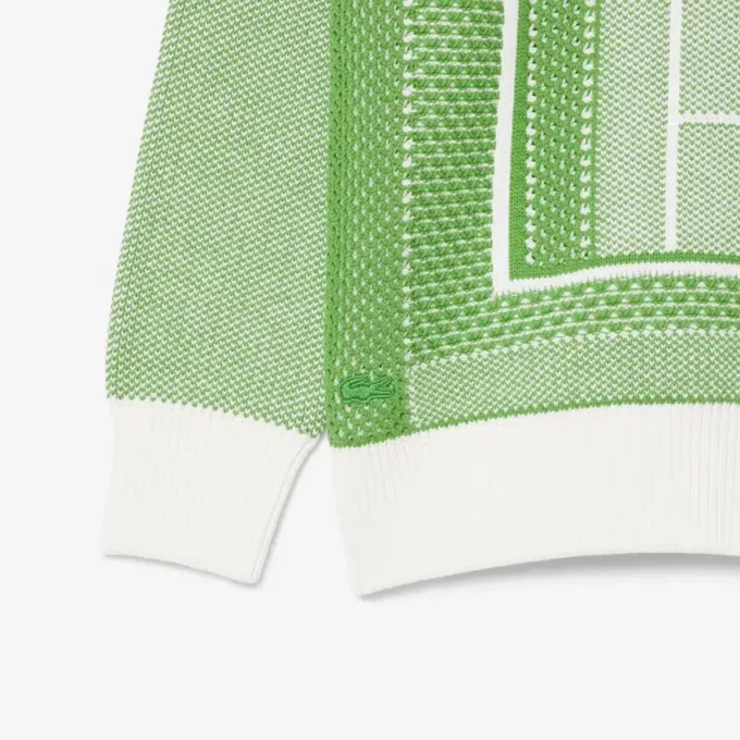 Sweat-shirt avec motif de court de tennis