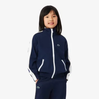 Sweat-shirt de sport zippé en piqué interlock Sweat-shirt de sport zippé en piqué interlock