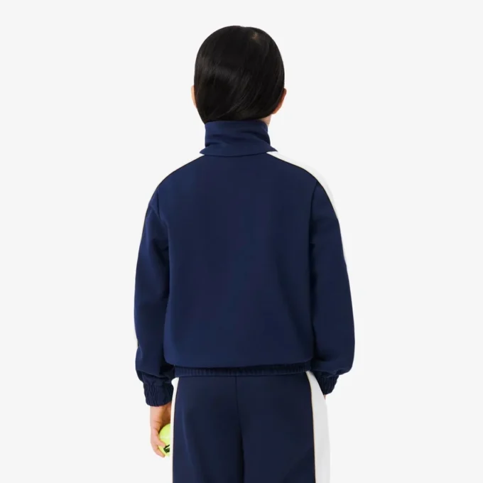 Sweat-shirt de sport zippé en piqué interlock Sweat-shirt de sport zippé en piqué interlock